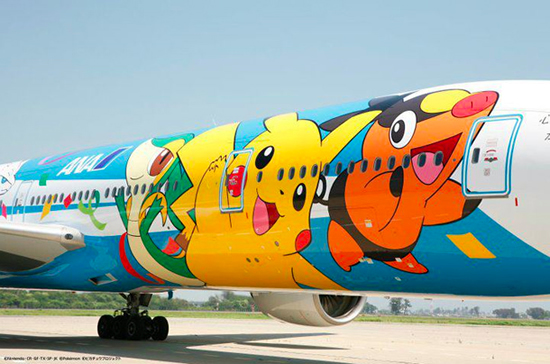 The Pokémon themed Boeing 777 by ANA Air Painted Boeing The Pokémon themed Boeing 777 by ANA Air