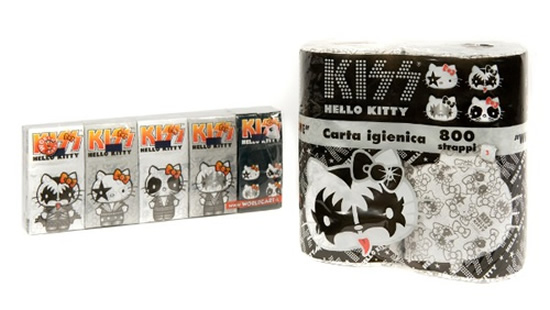 Hello Kitty gets a KISS rock band make over on its new toilet papers hello kitty toilet paper 1 Hello Kitty gets a KISS rock band make over on its new toilet papers