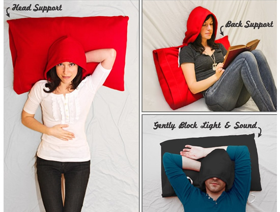 The HoodiePillow Pillowcase lets you escape into your own cocoon hoodiepillow 1 The HoodiePillow Pillowcase lets you escape into your own cocoon