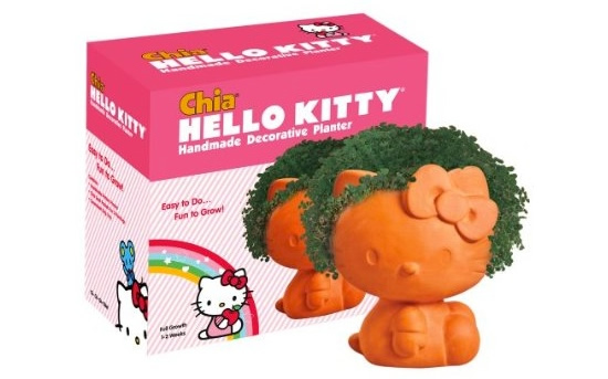 The Hello Kitty Chia Pet Handmade Decorative Planter chia hello kitty The Hello Kitty Chia Pet Handmade Decorative Planter
