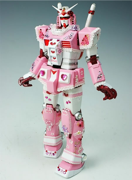 Pink Gundam with shiny stones is adorable Pink Gundam 3 Pink Gundam with shiny stones is adorable