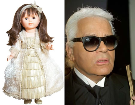 doll by Karl Lagerfeld Karl Lagerfeld crafts $315 doll for Carla Bruni Foundation!