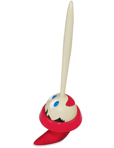 pinocchio toilet brush 2 Pinocchio Toilet Brush cleans the toilet with his head