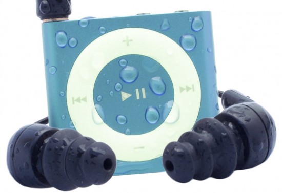 Waterfi Waterproof iPod Kit: For musical showers! waterfi 1 550x377 Waterfi Waterproof iPod Kit: For musical showers!