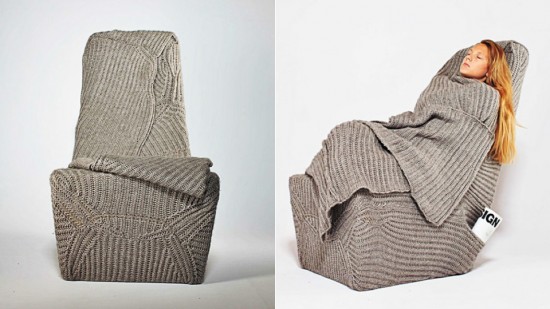 Autumn/Winter Chair is apt for chilly winter days cuddly blanket chair 550x309 Autumn/Winter Chair is apt for chilly winter days